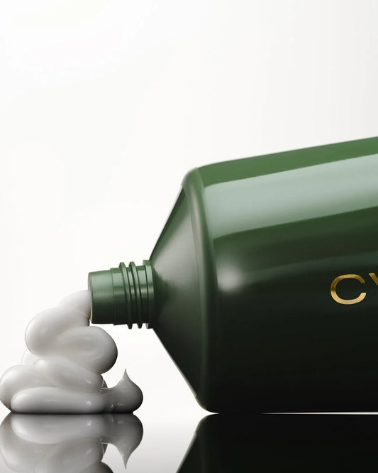 Dark green Bergamot Body Cream | Cyklar tube with gold lettering; available in 50ml and 100ml sizes.