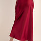 Sally Satin Midi Skirt