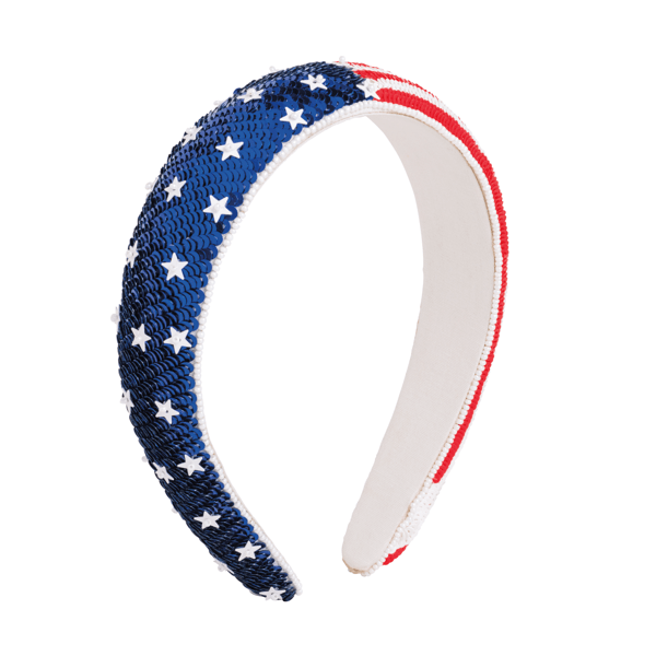 Beaded Americana Headbands