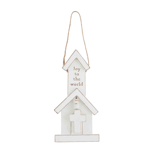 White Church Ornament