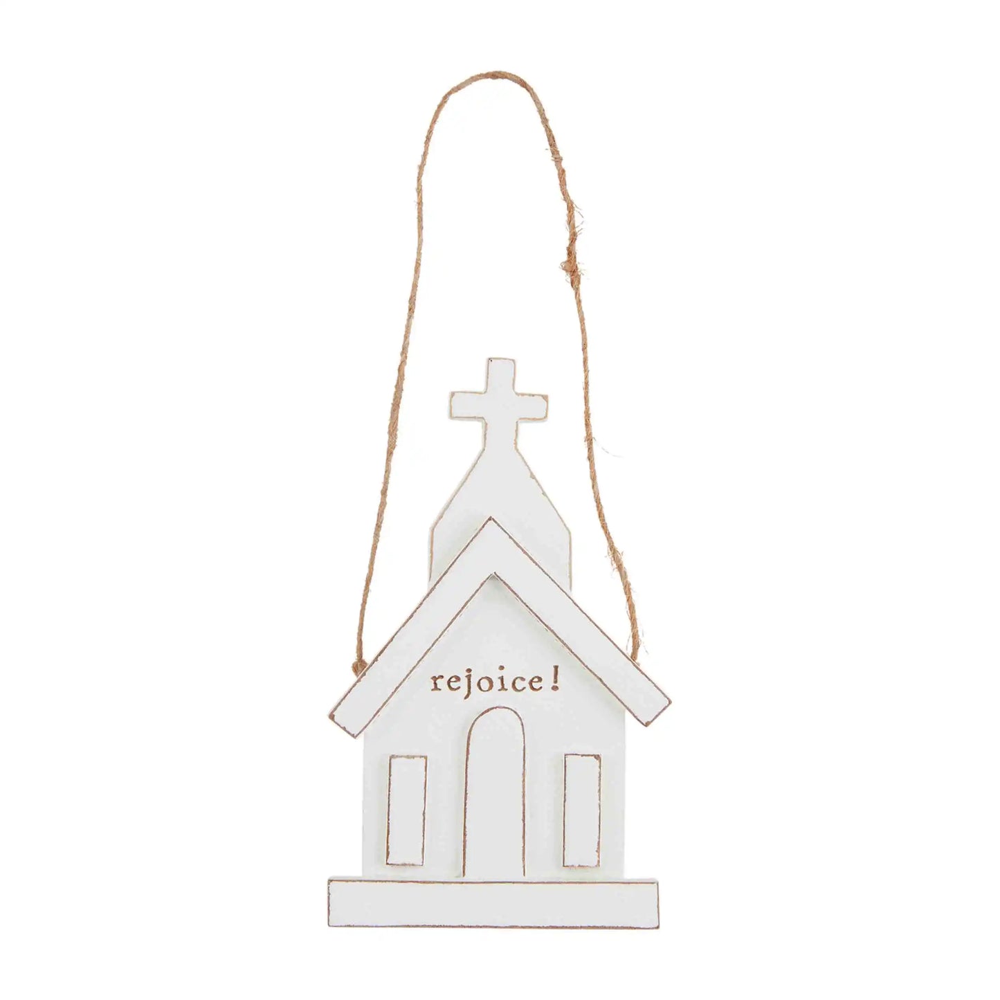 White Church Ornament