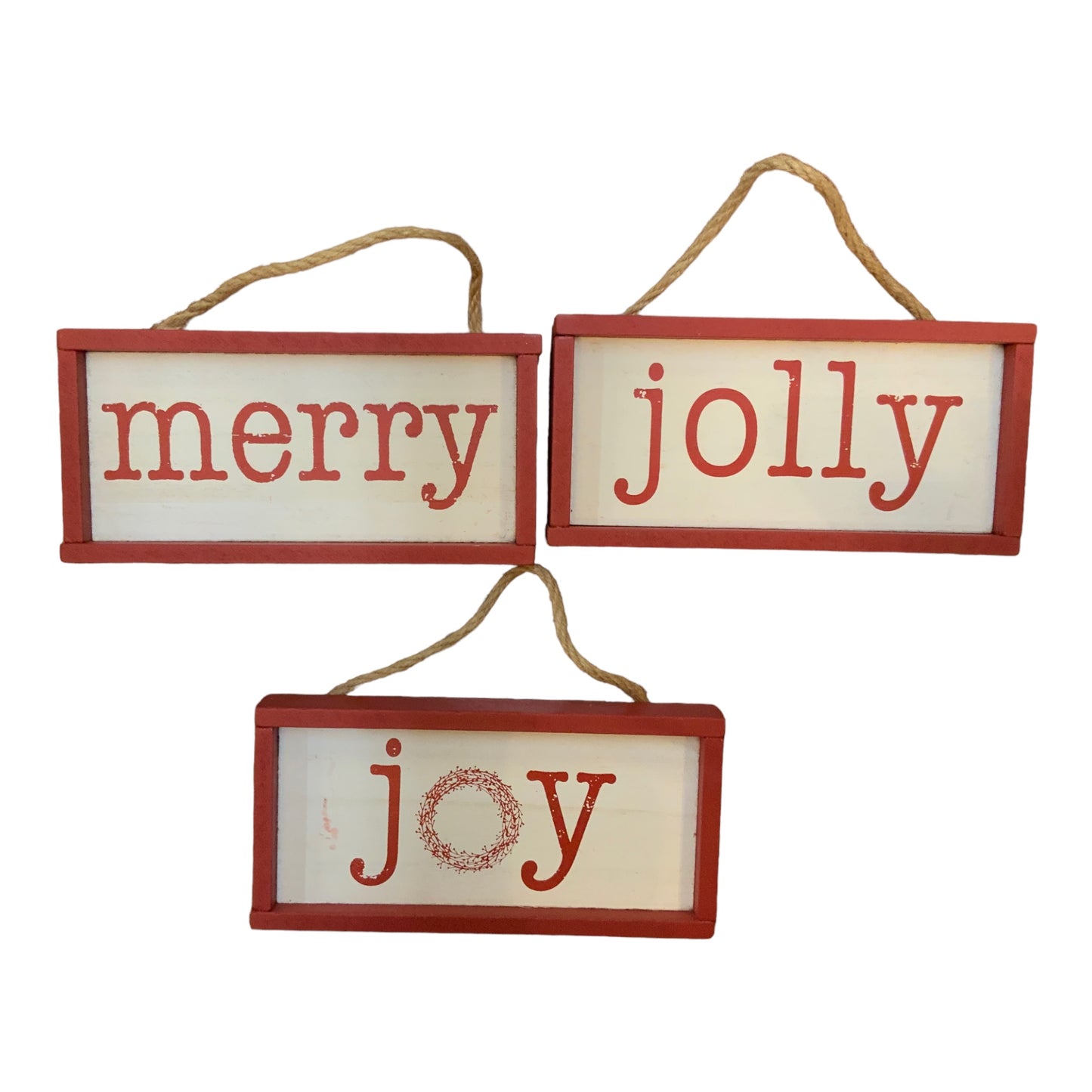 Small Wooden Christmas Box Sign