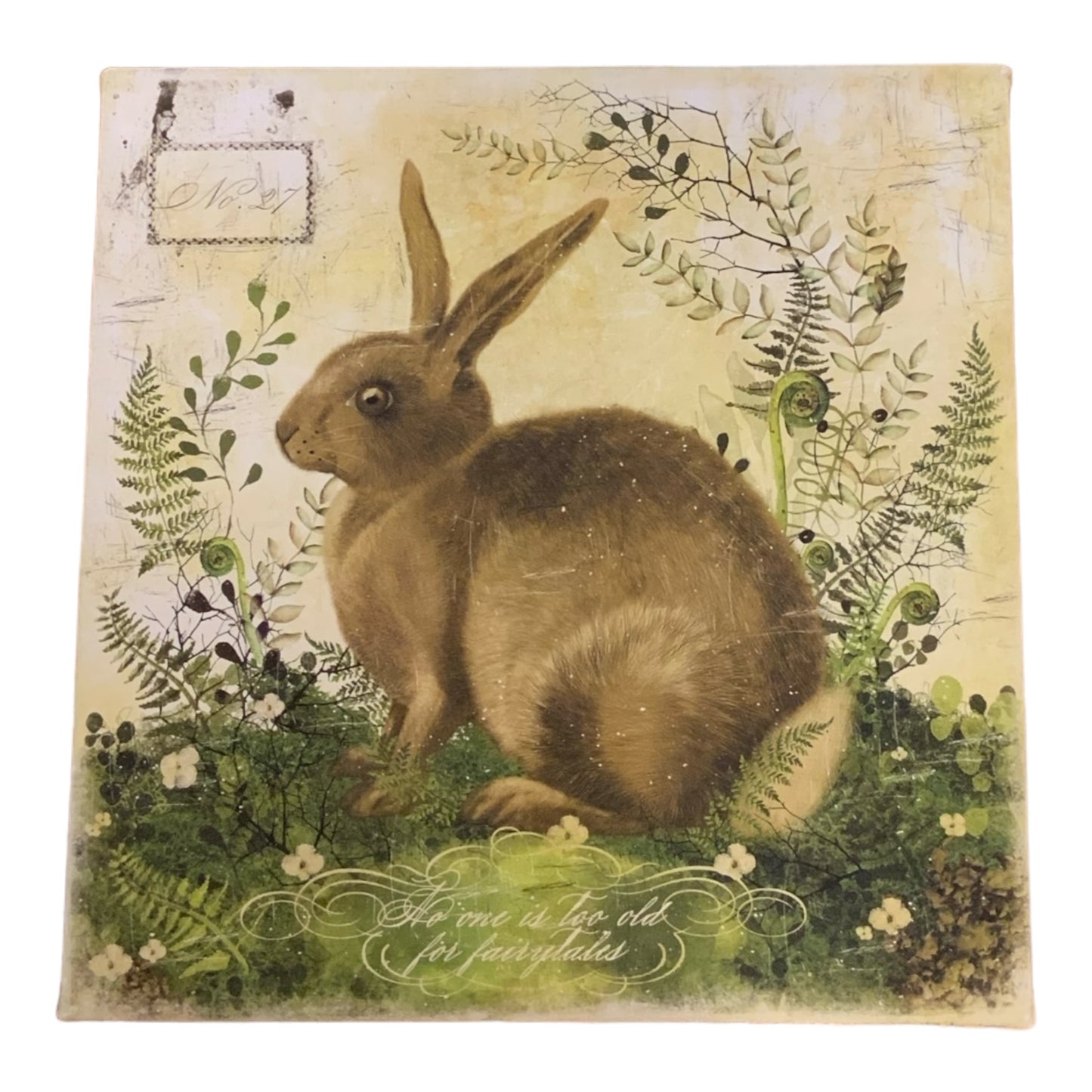 In the Land of Elsewhere Vintage Rabbit Wall Art