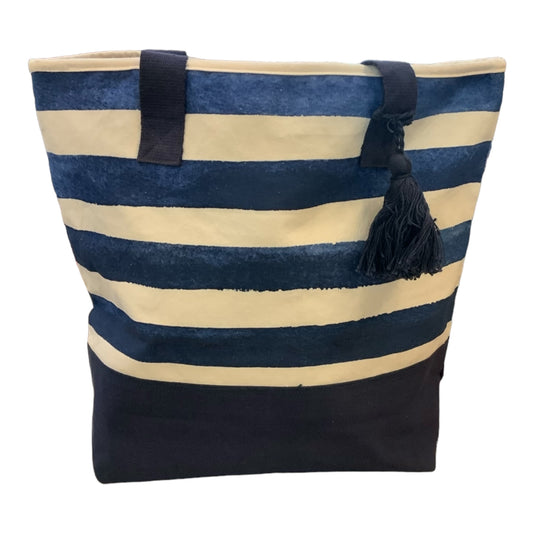 Blue and White Canvas Tote Bags