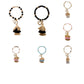 Bead Bangle Crystal Keychain