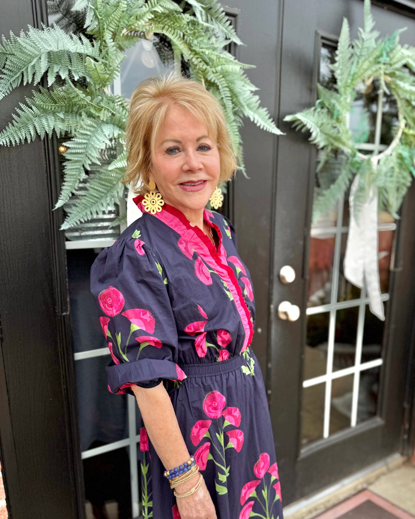 Louise Floral Midi Dress