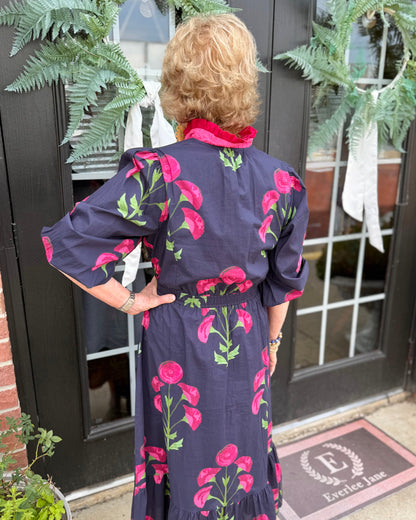 Louise Floral Midi Dress