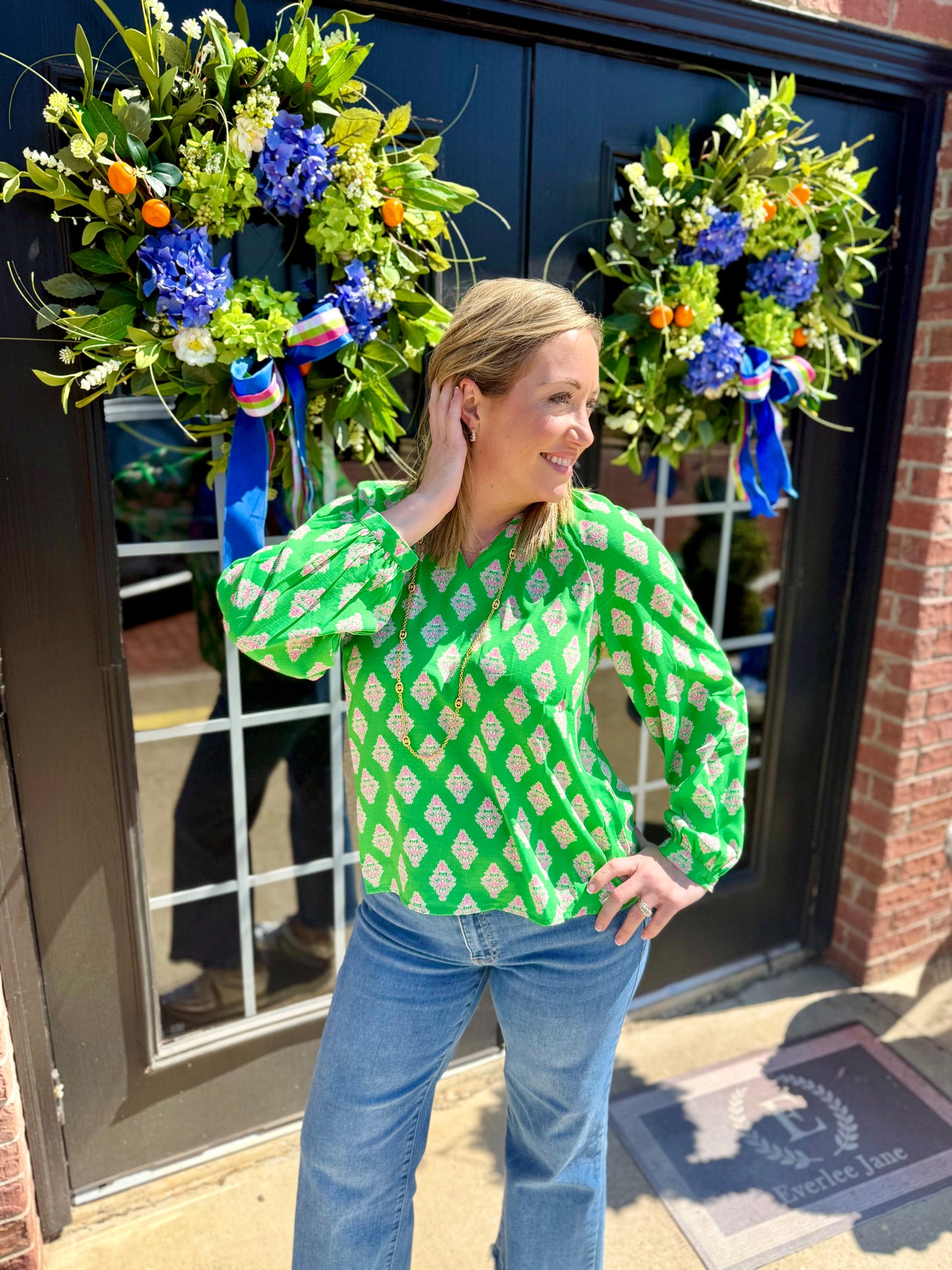 Scarlette Early Riser Green Top