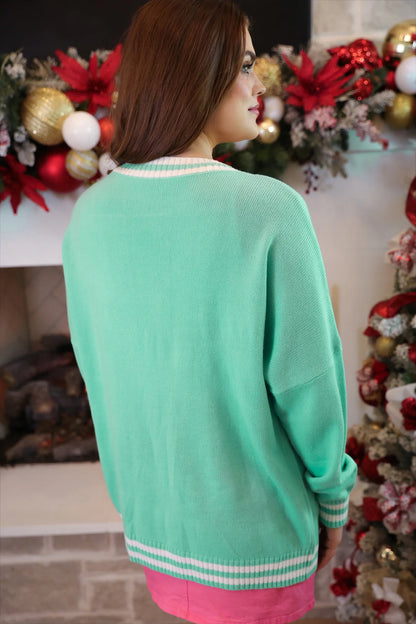 Spruce Trees Relaxed Cardigan