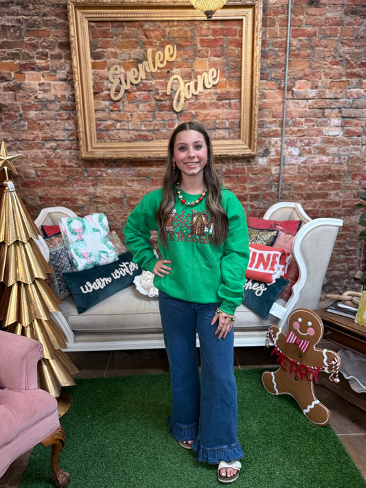 Leah Ruffle Trim Pants