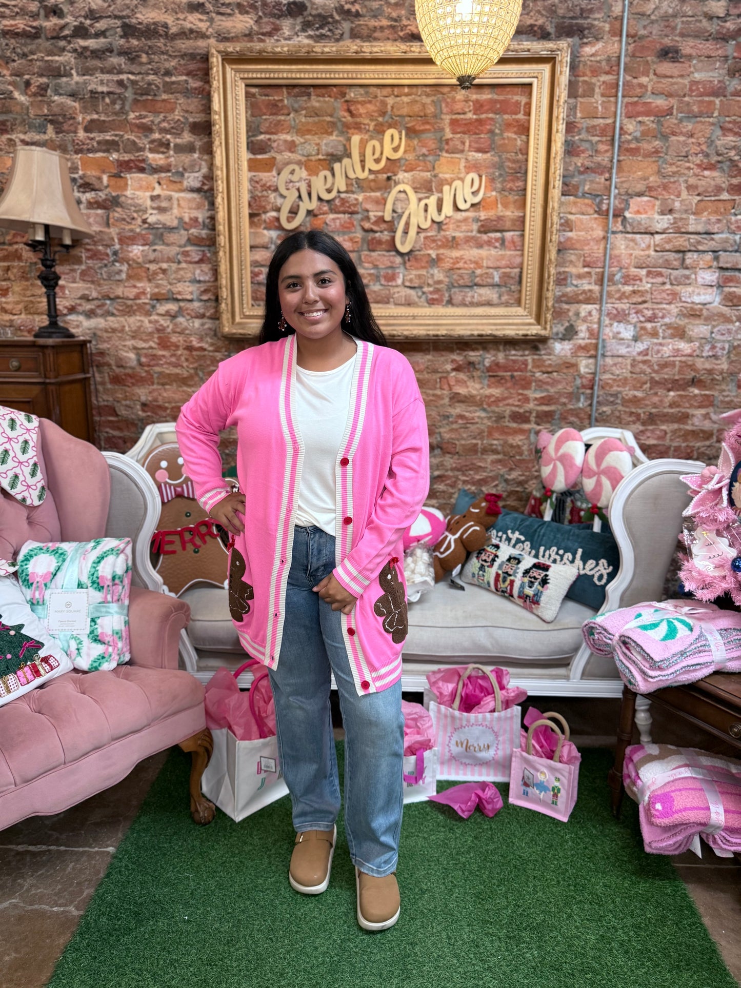 Ginny The Gingerbread Girl Long Cardigan