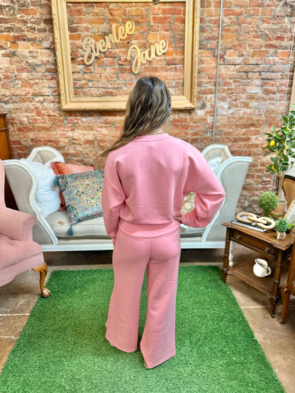 Petal Pink Pullover Crewneck Sweatshirt
