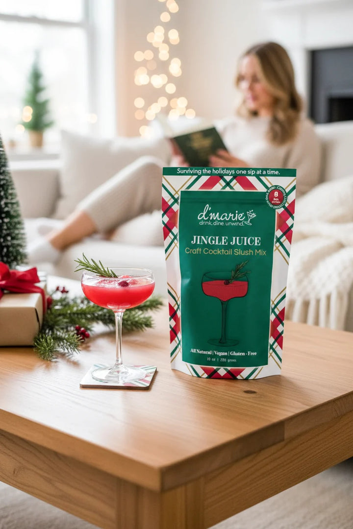 10 oz. pouch of Jingle Juice drink mix by d’marie.
