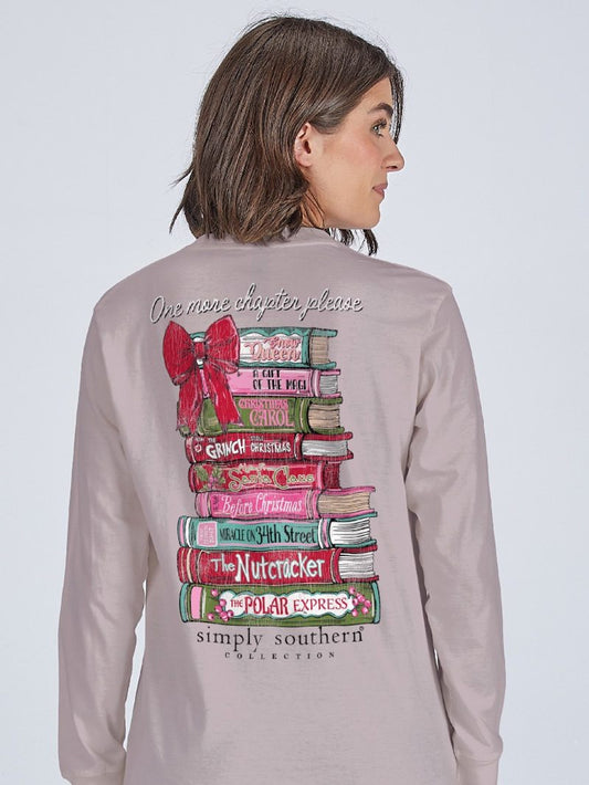 Christmas Books Driftwood LS T-Shirt