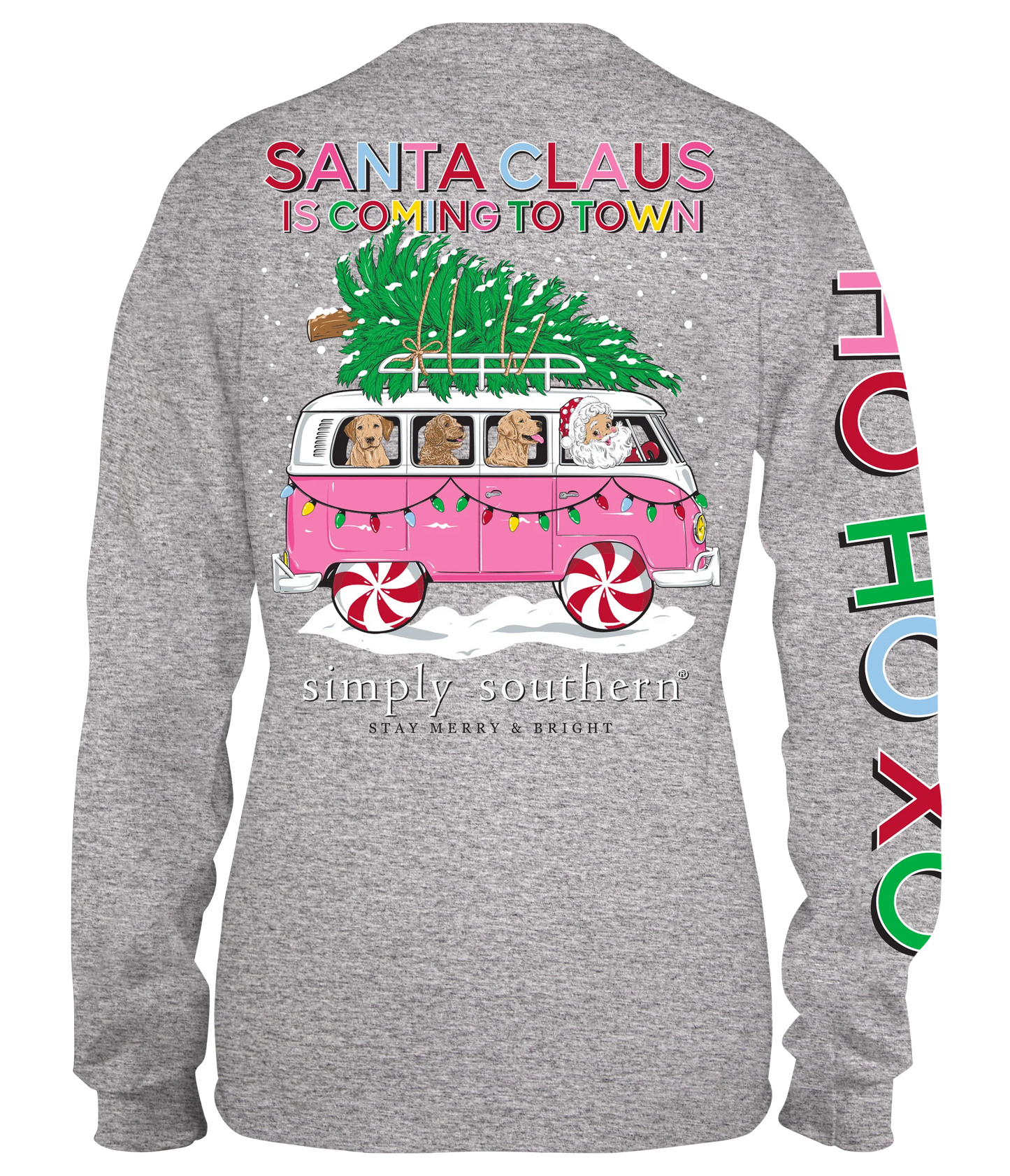 Santa Bus Holiday Long Sleeve T-Shirt