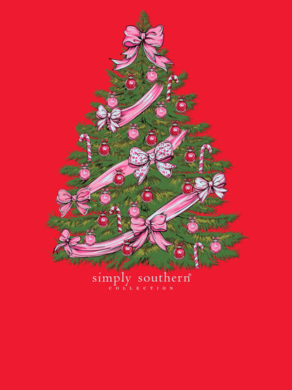 Red Christmas Tree LS T-Shirt