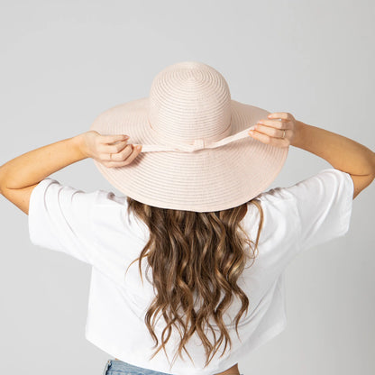 Poly Braided Sun Hat | Blush