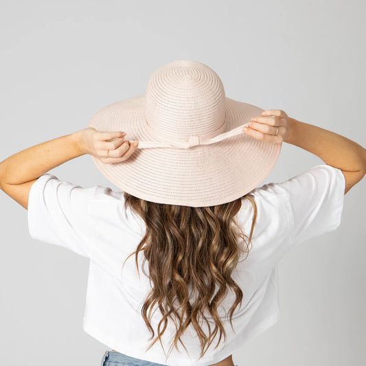 Poly Braided Sun Hat | Blush