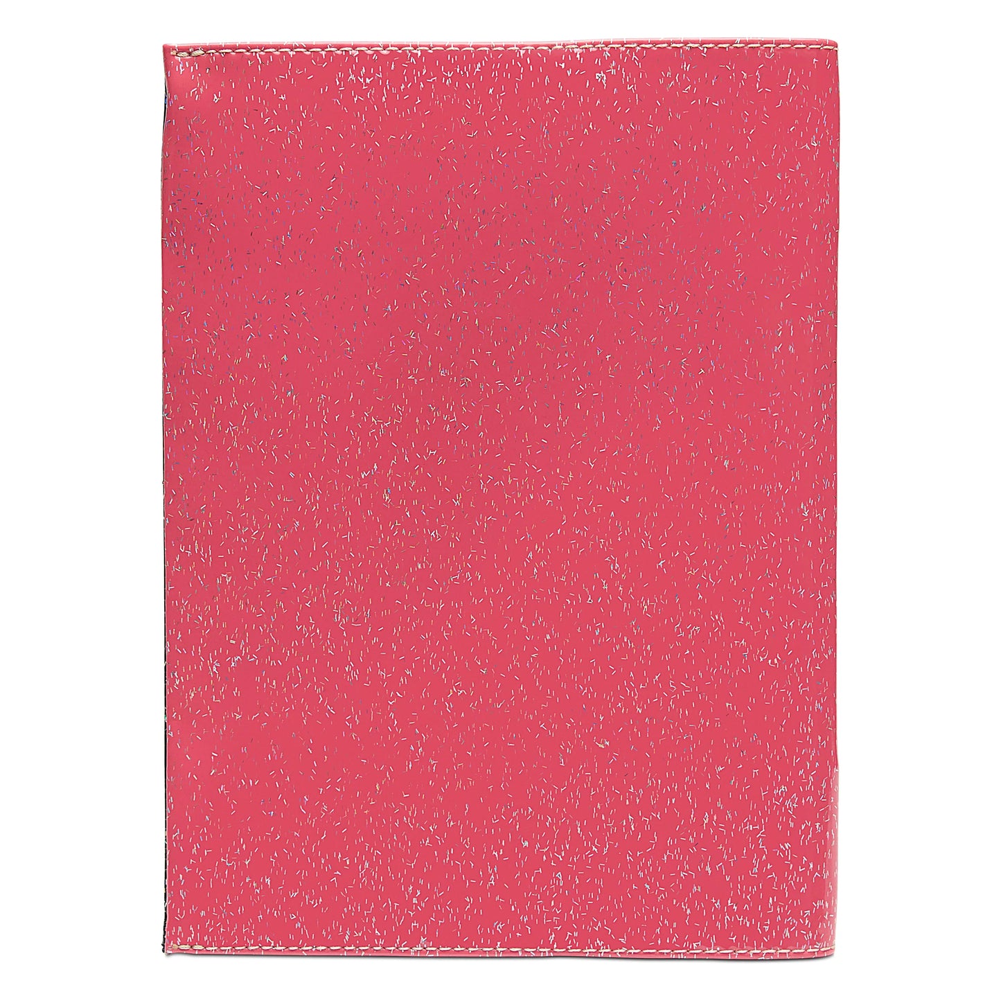 A closed Consuela Notebook, Bae, featuring a plain red cover with a visible seam along the top and left edge. Available in small and medium sizes.