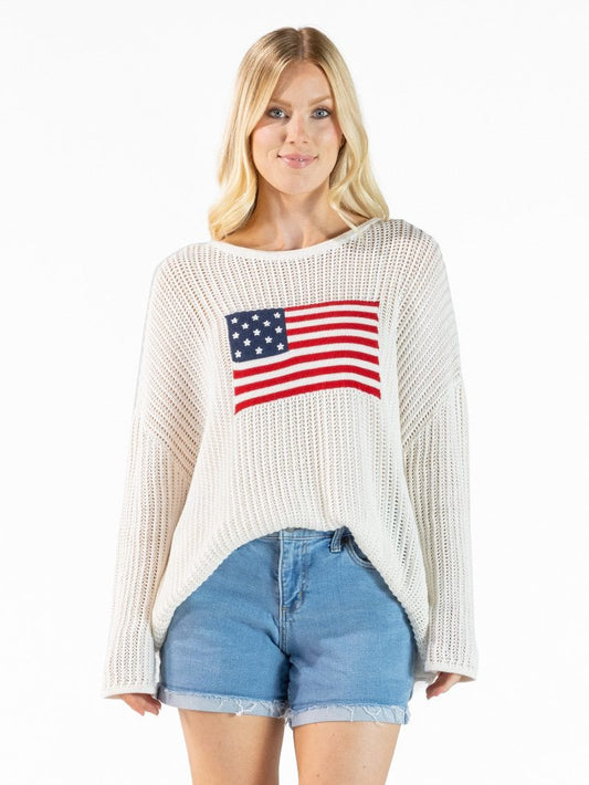 American Flag Sweater