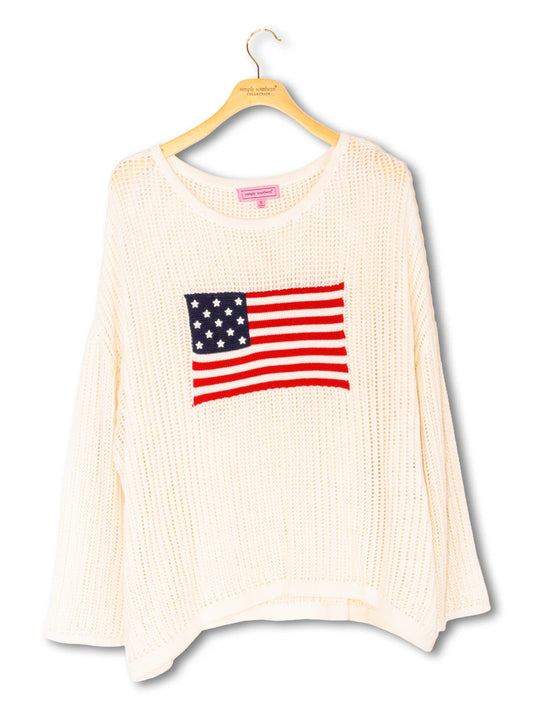 American Flag Sweater