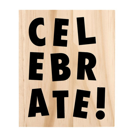 Greeting Card Set with Wood Box - Birthday: Includes a wooden "CELEBRATE!" sign. Sizes available: Standard card size.