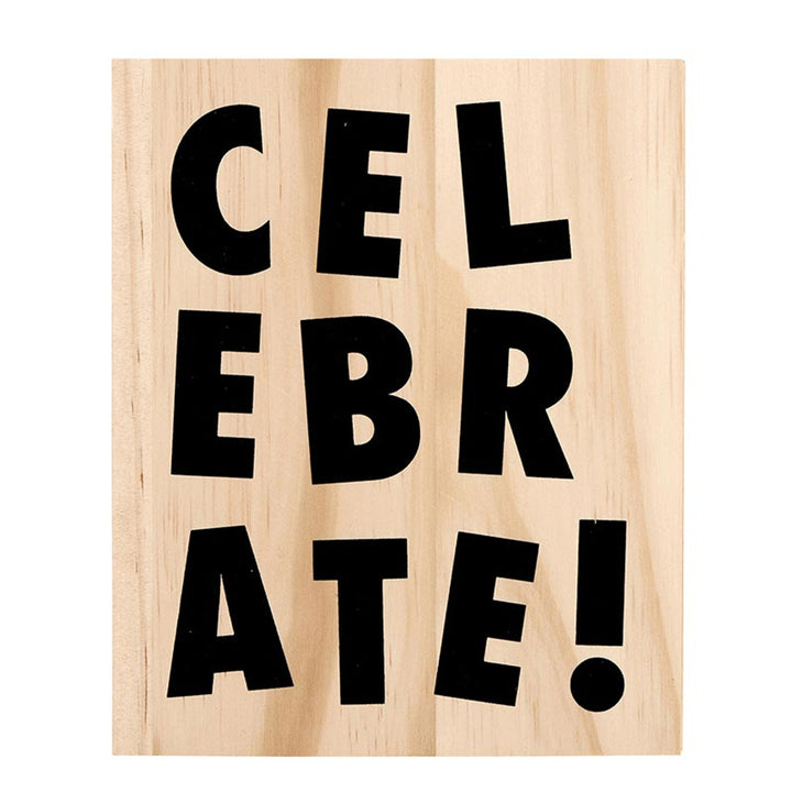 Greeting Card Set with Wood Box - Birthday: Includes a wooden "CELEBRATE!" sign. Sizes available: Standard card size.