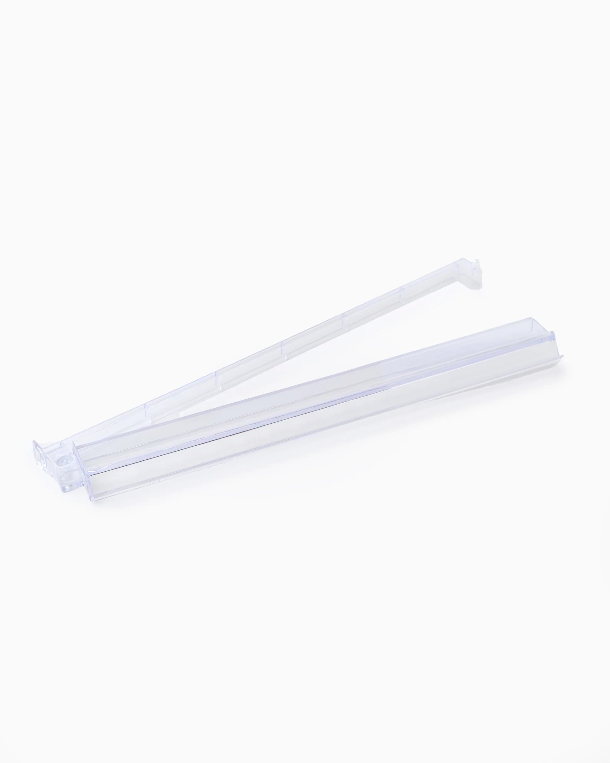 Clear Acrylic Rack & Pushers Set with hinged bag sealer, for storing Mahjong pushers or racks; available in multiple sizes.