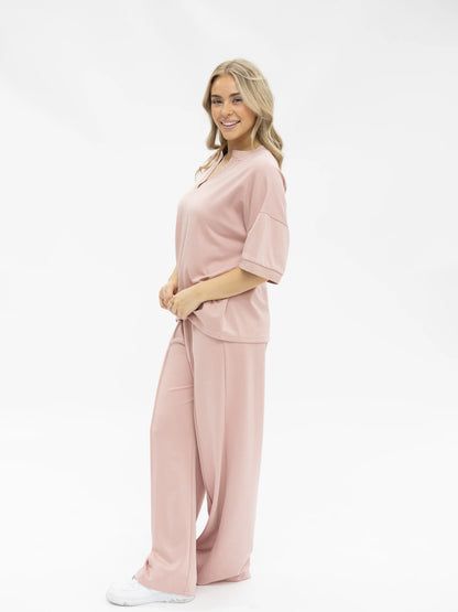 Pink Butter Soft V-Neck Top