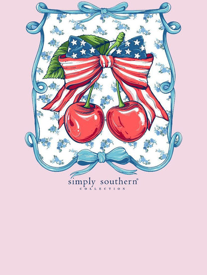 USA Cherry Bow SS T-Shirt