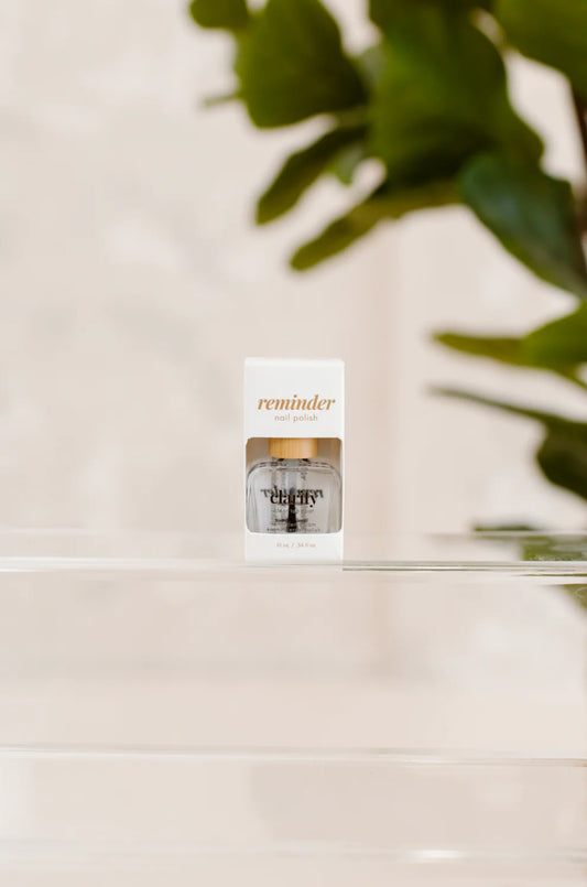 'clarity' protective top coat | reminder nail polish