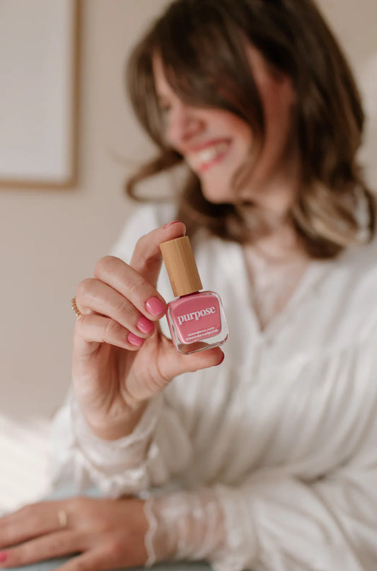 ‘purpose’ honeysuckle pink nail polish | reminder nail polish