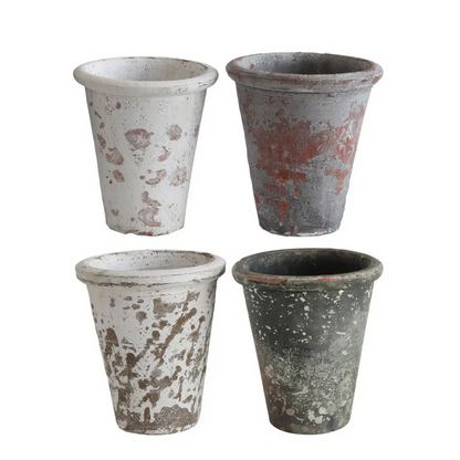 Clay Planter- Distressed Finish