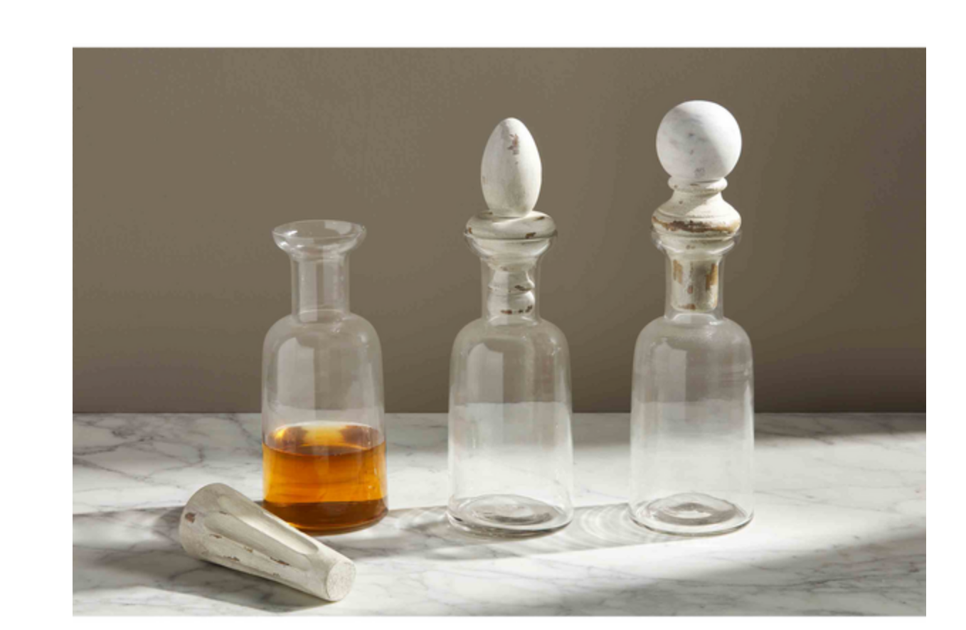 Wood Finial Decanters