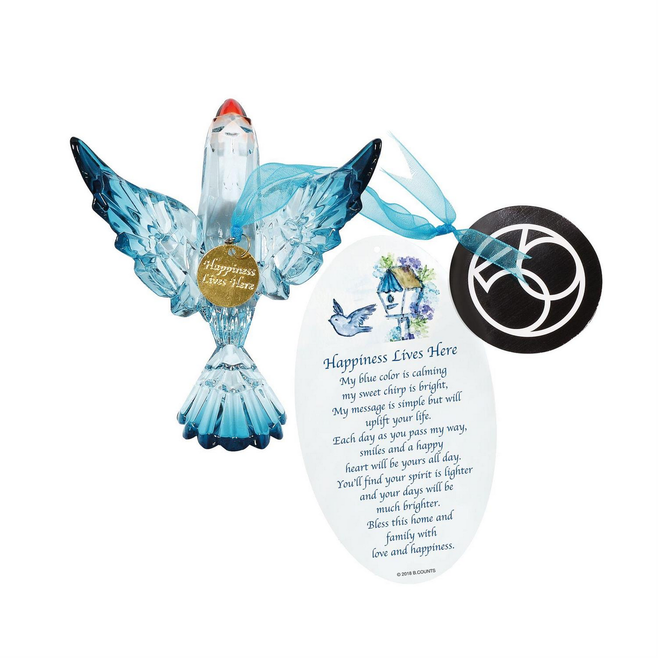 Acrylic Bluebird Ornament