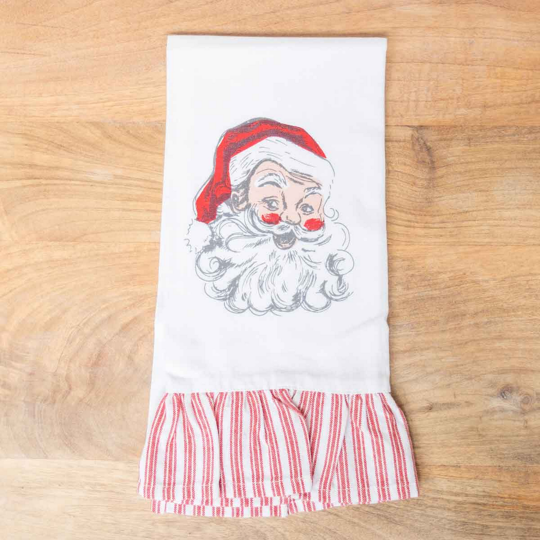 Christmas Ruffle Hand Towels