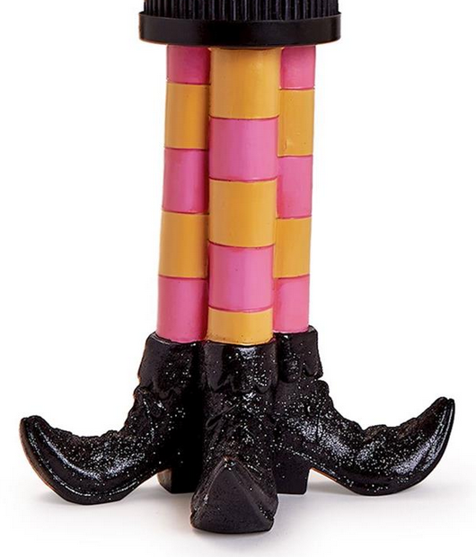 Bewitching Pillar Candleholder with Glitter Accent