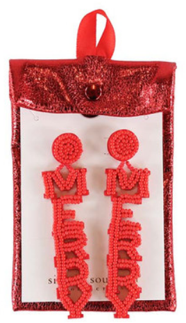 Classic Holiday Beaded Earrings