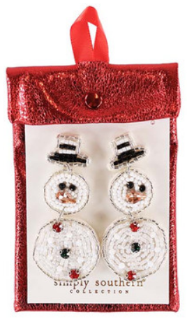 Classic Holiday Beaded Earrings