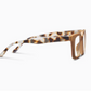 Peepers- Starlet glasses feature a tortoiseshell pattern with square frames and thick color-blocked temples. Available sizes: Standard.