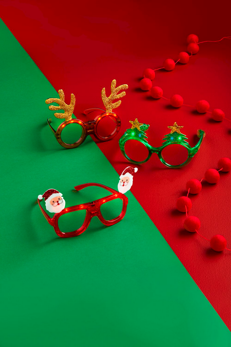 Christmas Light-Up Glasses