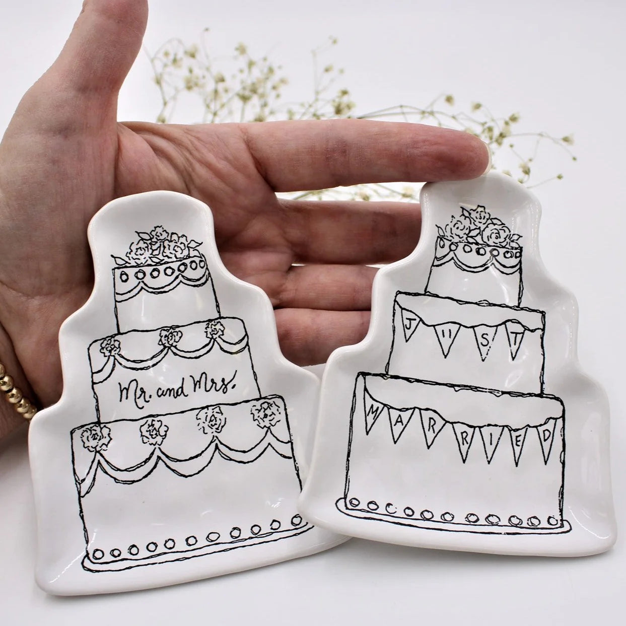 Wedding Cake Trinket Dish | 2 Styles