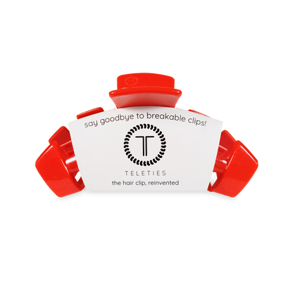 Classic Hair Clip | Medium | Rudolph Red