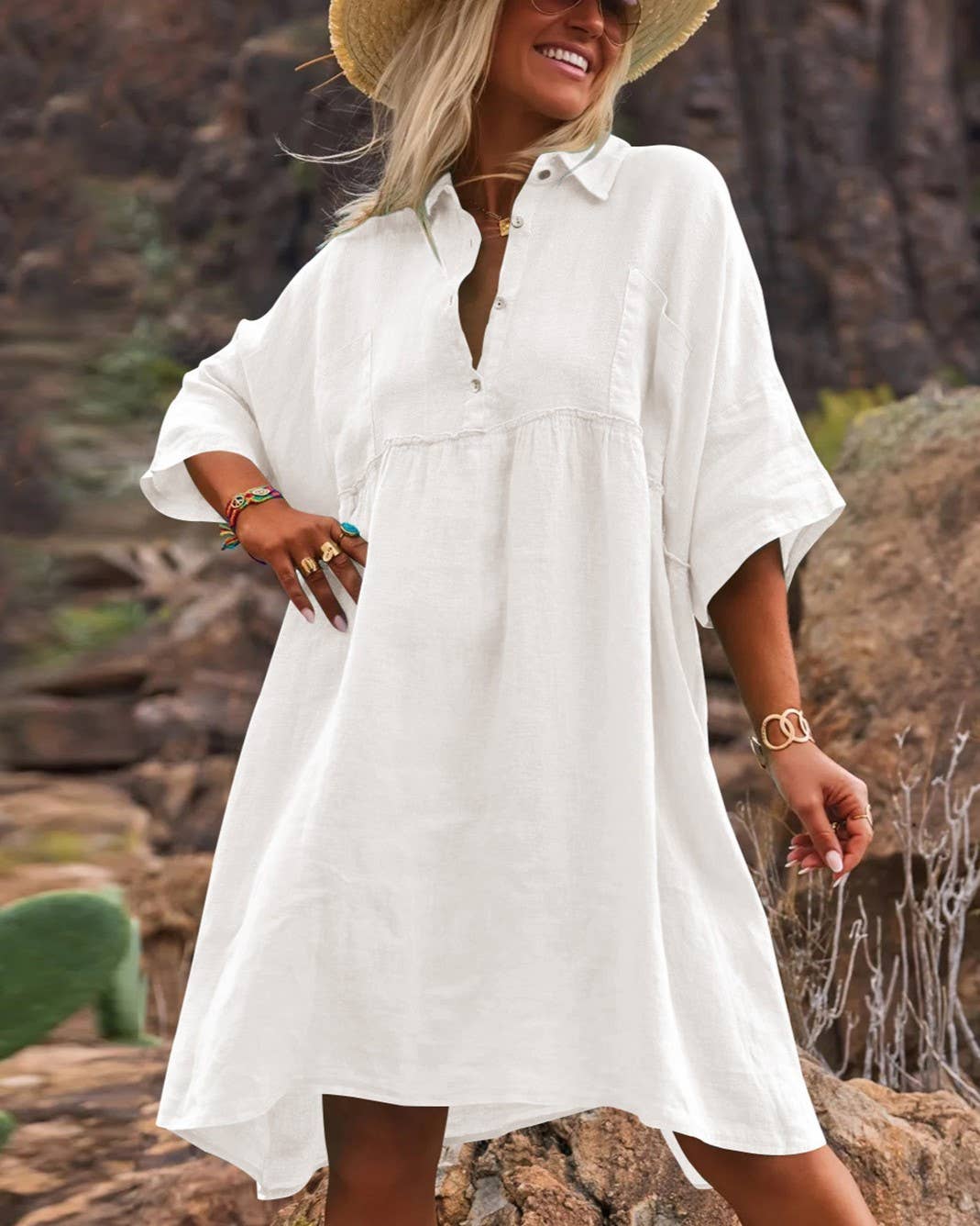 Polo Collared Resort Dress