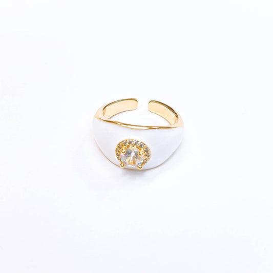 Irene White Ring