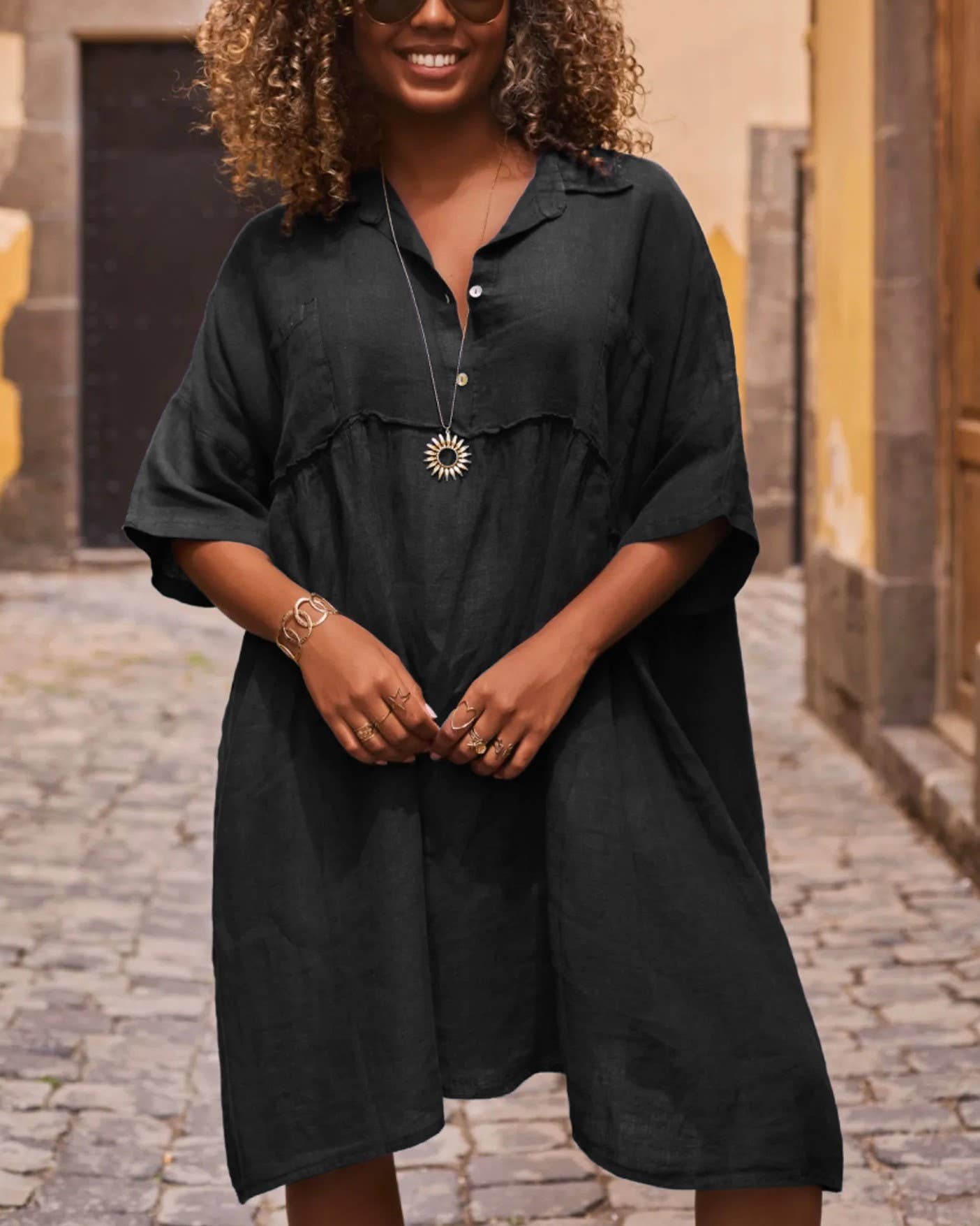 Polo Collared Resort Dress