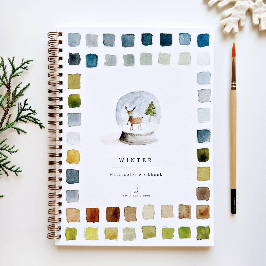 Winter watercolor workbook.