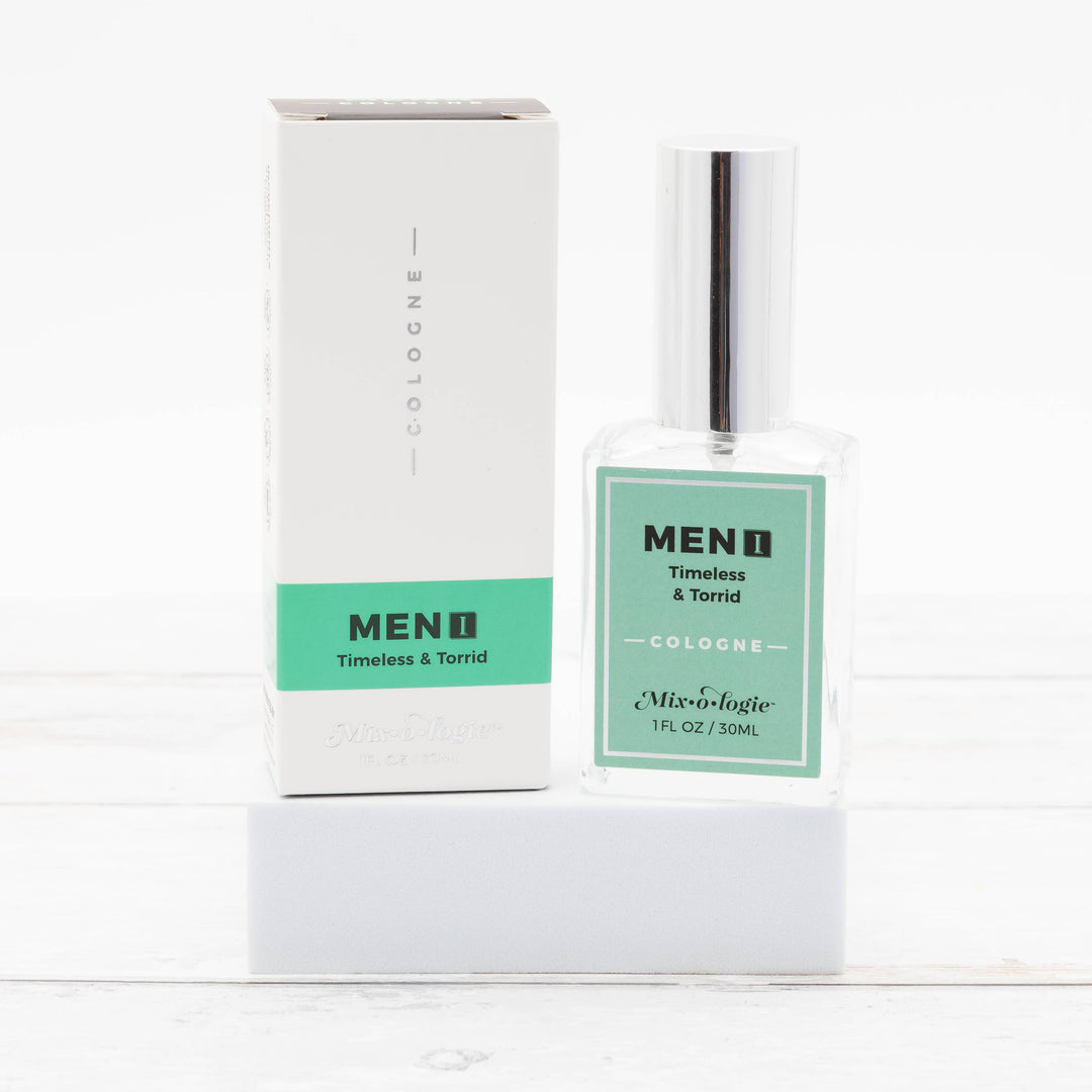 30 mL Men’s I (Timeless &amp; Torrid) Cologne Spray with green and white box; long-lasting fragrance. Also available in 30 mL.