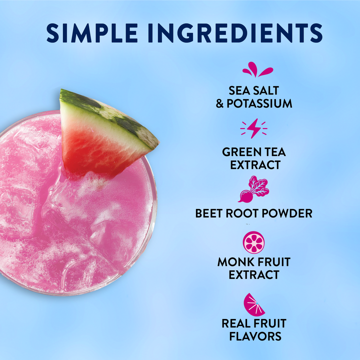 Refresher Stix 16 ct - Watermelon Lime electrolyte drink.