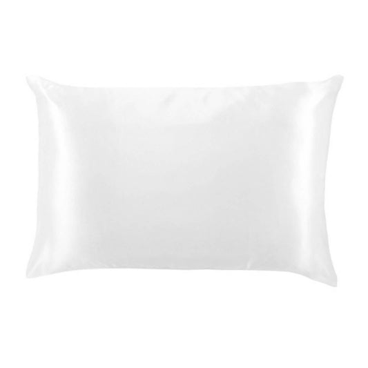 Lemon Lavender Solid Silky Satin Pillowcase: Lucent Cloud